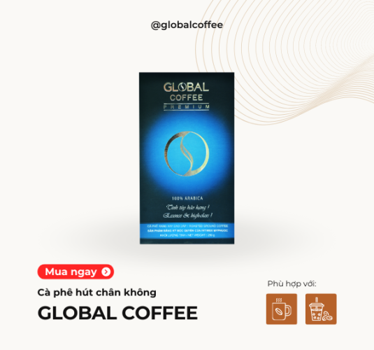 Cà phê rang xay hút chân không 100% Arabica - GLOBAL COFFEE PREMIUM 250G
